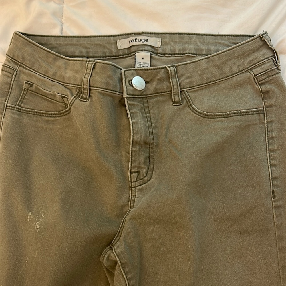 Green Jean Pants